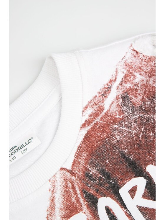 Coccodrillo Coccodrillo T-Shirt WC6143209VBB-001 Biały Regular Fit