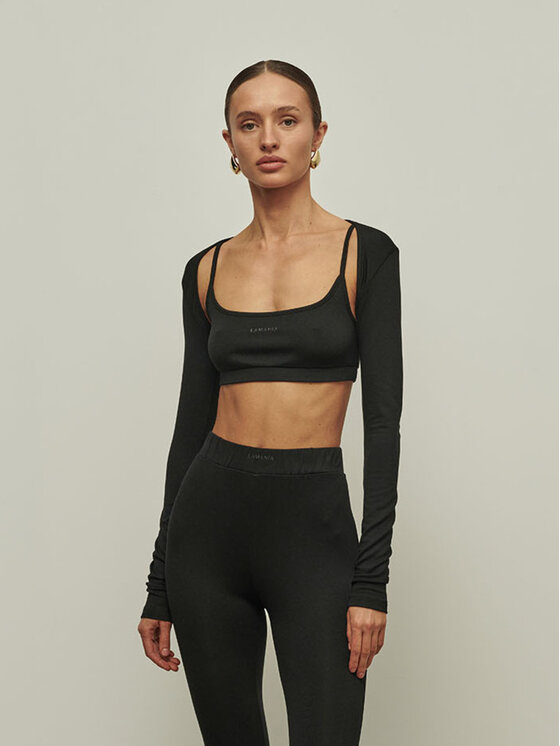 La Mania La Mania Top PALM Nero Active Fit