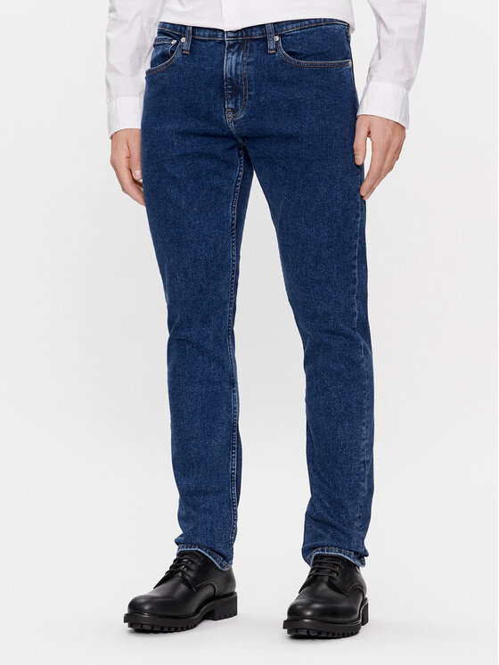 Calvin Klein Jeans Džinsi J30J324194 Tumši zils Slim Fit