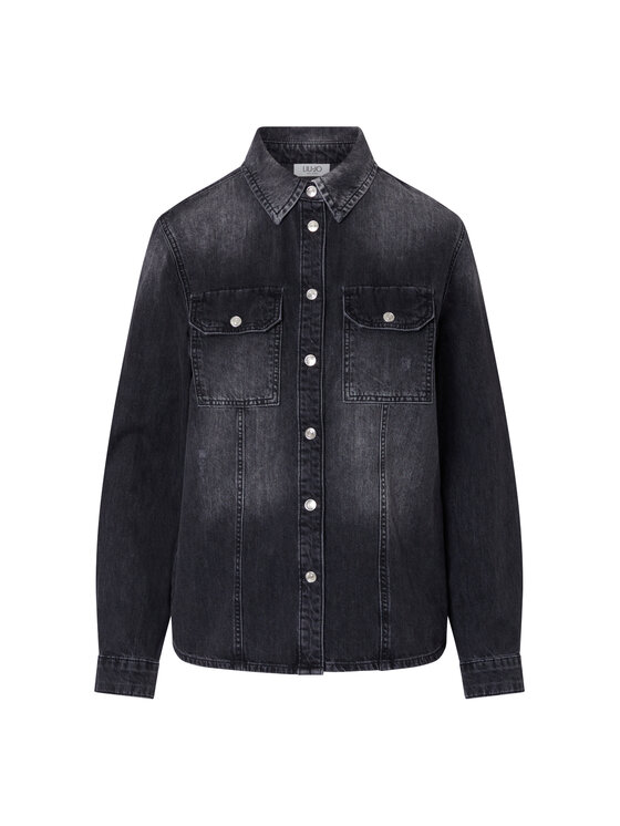 Liu Jo Liu Jo camicia di jeans UF6104D026887537 Nero Regular Fit