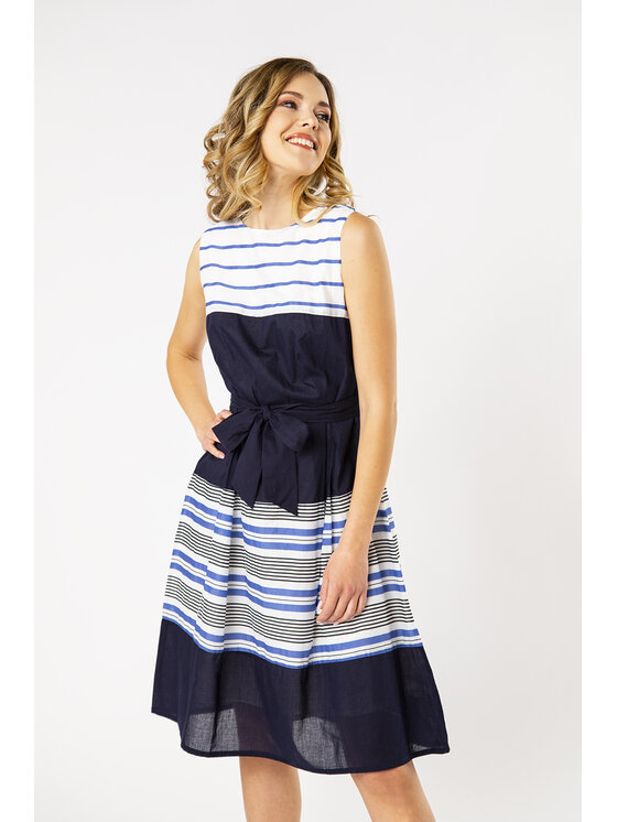 QUIOSQUE QUIOSQUE Každodenné šaty ANKLE DRESS Tmavomodrá Regular Fit