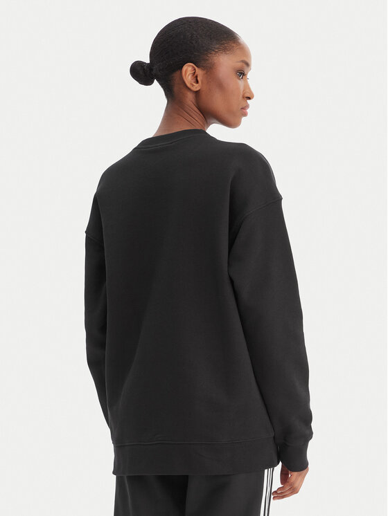 adidas adidas Bluza Trefoil Crew FM3272 Czarny Regular Fit