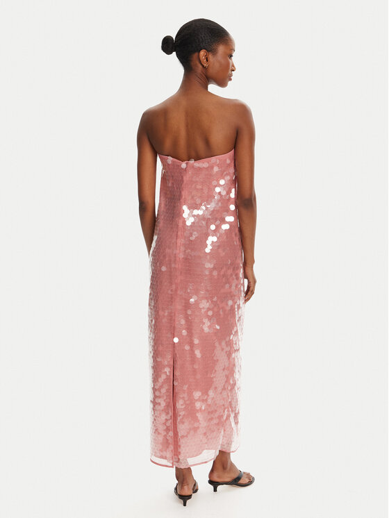STAUD STAUD Coctailkleid Casey R25R2168LS Rosa Regular Fit