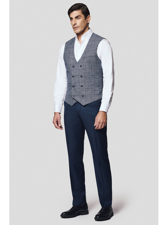 Lancerto Lancerto Kamizelka Fonni KA131125000006 Szary Slim Fit