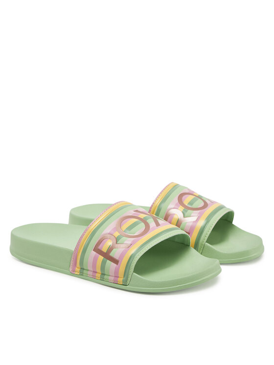 Roxy Roxy Klapki ARJL100679 Zielony