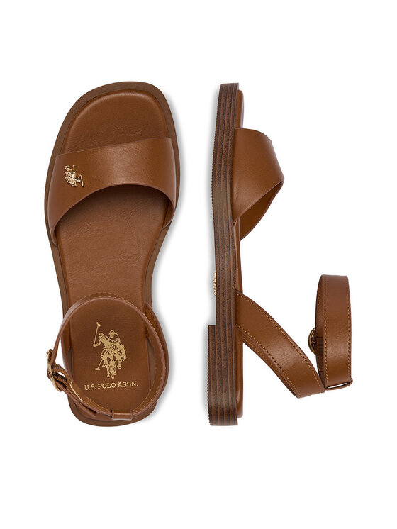 U.S. Polo Assn. U.S. Polo Assn. Sandali EO-MARINA001W/6Y1 Rjava