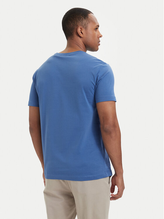Gant Gant T-Shirt Shield  2003184 Niebieski Regular Fit