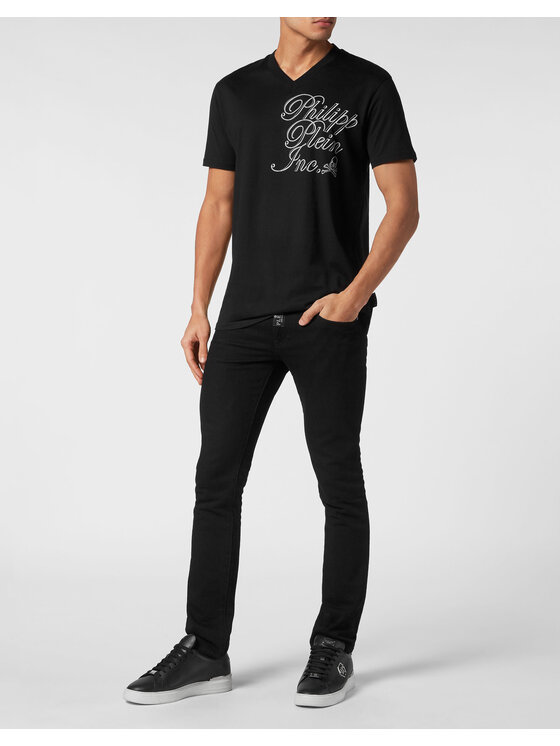 PHILIPP PLEIN PHILIPP PLEIN T-Shirt 9929 Czarny Regular Fit