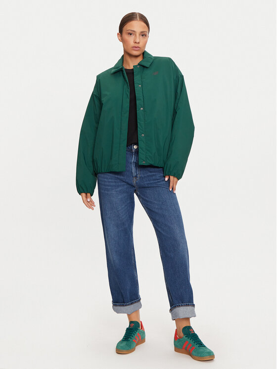 New Balance New Balance Prehodna jakna WJ43506 Zelena Oversize