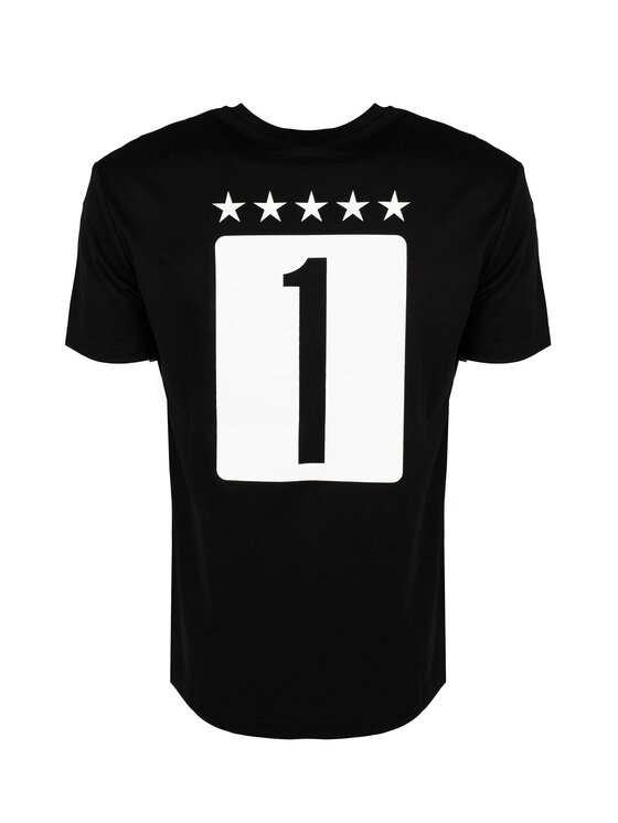Les Hommes Les Hommes T-Shirt LF224302-0700-9001 | Grafic Print Černá Regular Fit