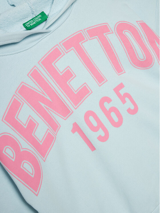 United Colors Of Benetton United Colors Of Benetton Bluza 3J68C203I Błękitny Relaxed Fit
