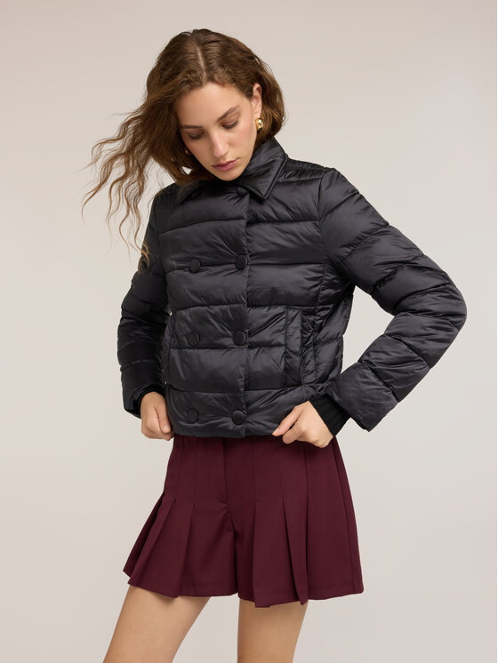 Motivi Motivi Kurtka puchowa F015Q000747N033 Czarny Boxy Fit