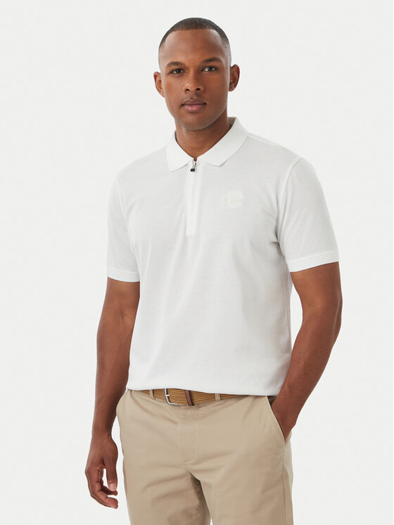 Beverly Hills Polo Club Tricou polo M2734 Alb Regular Fit