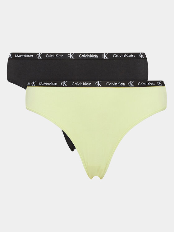 Calvin Klein Underwear Set 2 perechi de chiloți de damă clasici 000QD3991E Colorat