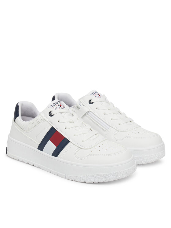 Tommy Hilfiger Tommy Hilfiger Tenisice Flag Low Cut Velcro Sneaker T3X9-33859-1355 S Bijela