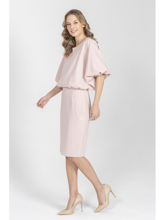 Deni Cler Milano Deni Cler Milano Sukienka koktajlowa W-DC-3369-F2-G3-31-1 Różowy Regular Fit