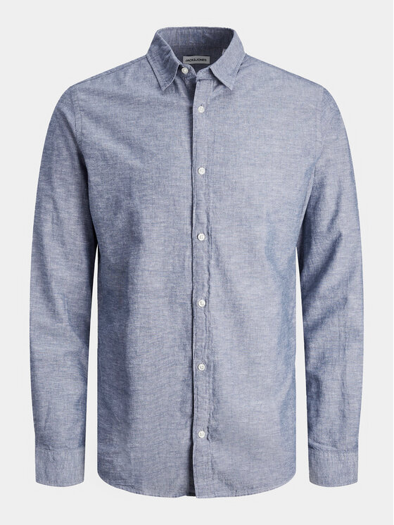 Jack & Jones Jack & Jones Srajca 12248579 Modra Slim Fit