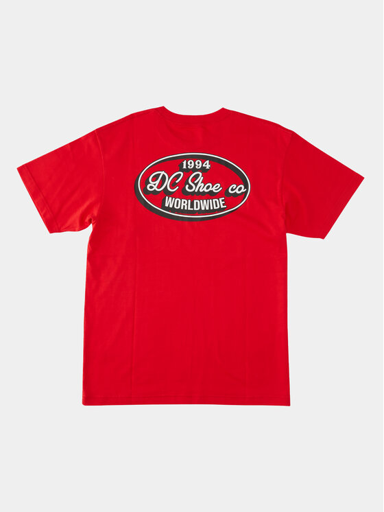 DC DC Футболка Truckin Tees Rqr7 ADYZT05284 Червоний Regular Fit