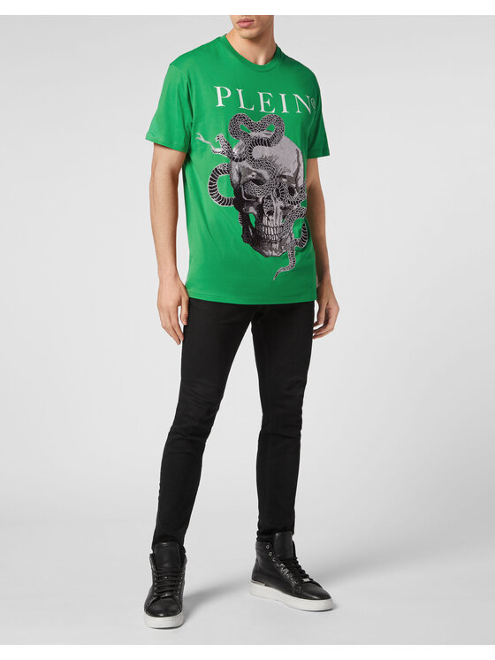 PHILIPP PLEIN PHILIPP PLEIN T-Shirt 851 Zielony Regular Fit