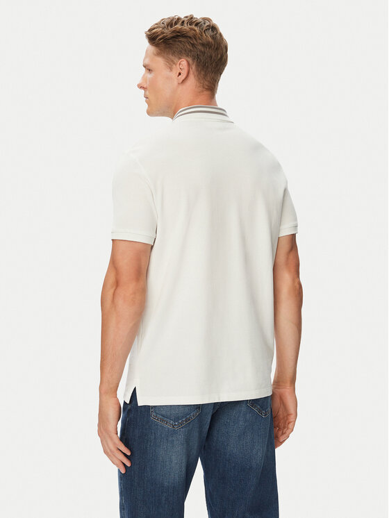 Calvin Klein Jeans Calvin Klein Jeans Tricou polo Monogram LV04RC276G Alb Regular Fit
