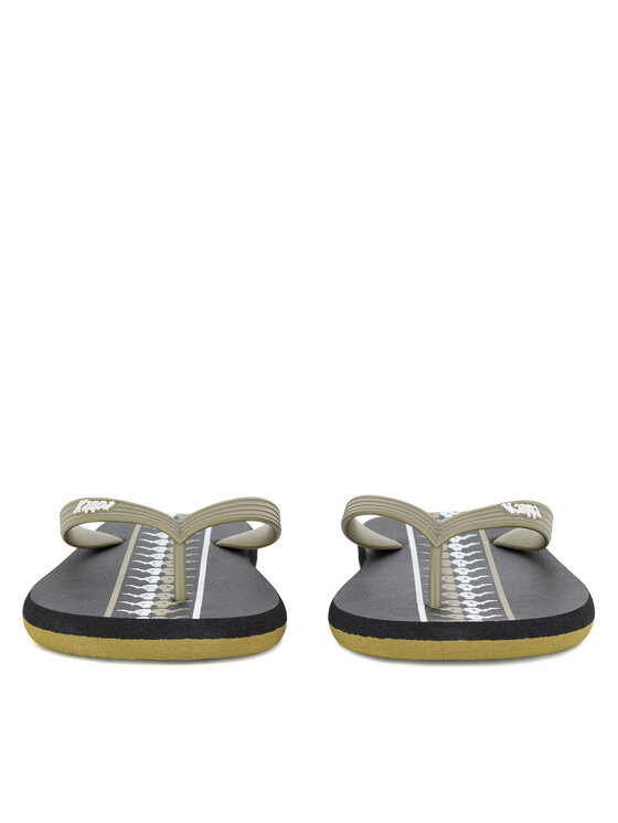 Kappa Kappa Flip-flops 371G1LW Green Military - Black - White Színes