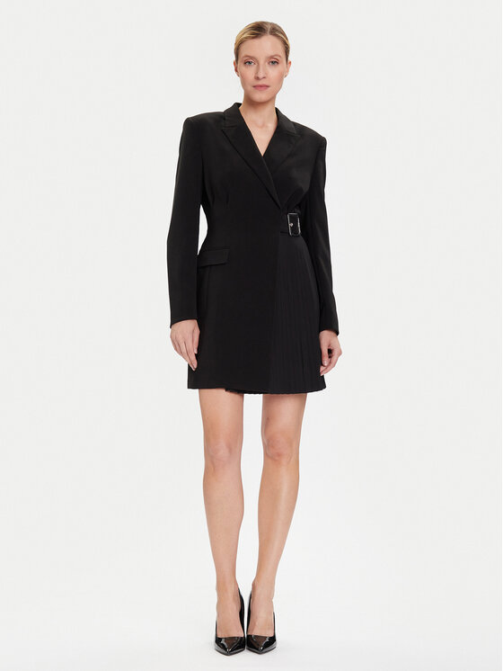KARL LAGERFELD KARL LAGERFELD Cocktail obleka A4W13023 Črna Slim Fit