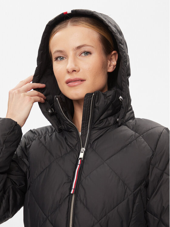 Tommy Hilfiger Tommy Hilfiger Žieminė striukė WW0WW40327 Juoda Regular Fit