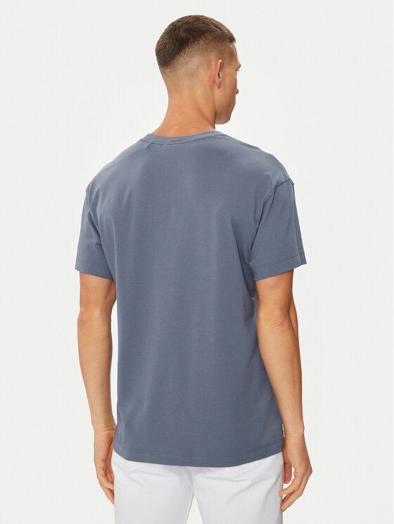 HUGO Hugo T-krekls Linked 50518646 Zils Relaxed Fit