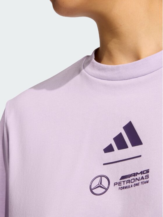 adidas adidas T-Shirt MERCEDES - AMG PETRONAS FORMULA ONE TEAM Fioletowy Loose Fit