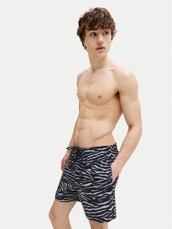 Jack & Jones Jack & Jones Plavecké šortky Maui Shell 12291808 Černá Regular Fit