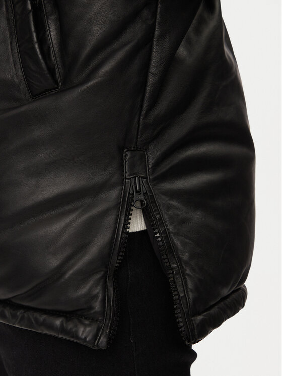 Serge Pariente Serge Pariente Giacca di pelle Mike Nero Regular Fit