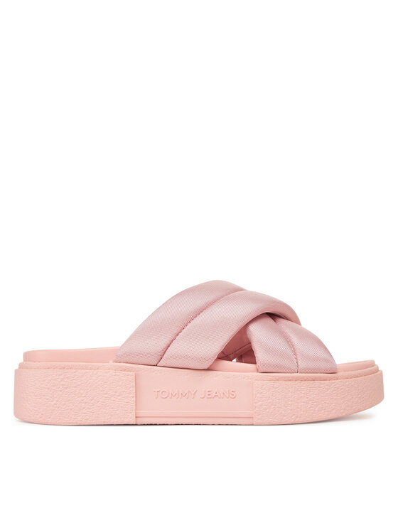 Tommy Jeans Tommy Jeans Şlapi Tjw Flatform Sandal EN0EN02775 Roz