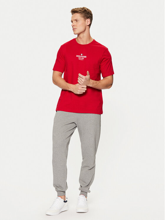 Tommy Hilfiger Tommy Hilfiger Долнище анцуг Terry MW0MW37236 Сив Regular Fit