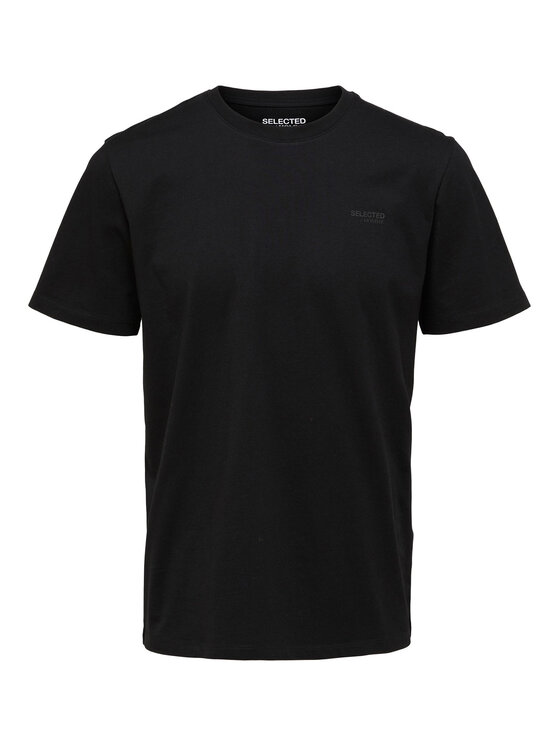 Selected Homme Selected Homme T-Shirt Aspen 16087858 Czarny Regular Fit