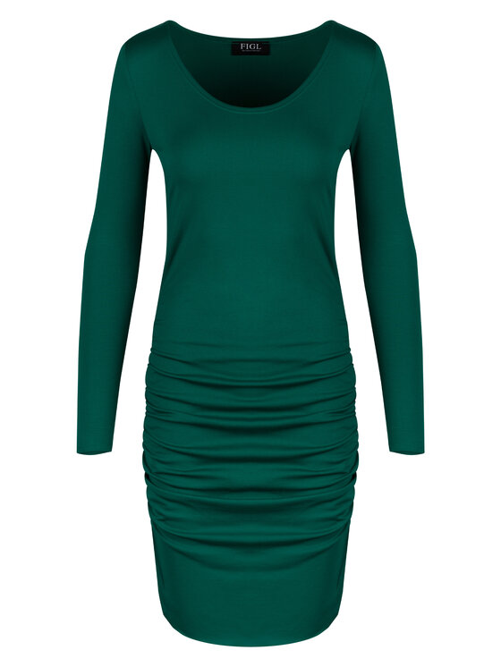 FIGL FIGL Φόρεμα M714 Πράσινο Slim Fit