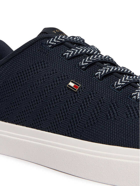 Tommy Hilfiger Tommy Hilfiger Sneakersy Knit Cupsole FW0FW09289 Granatowy