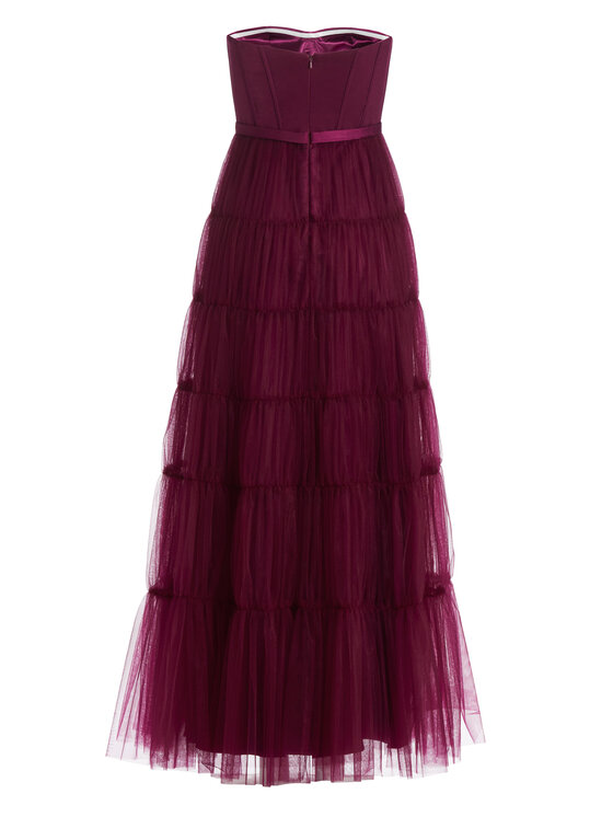 Hey Kyla Hey Kyla Večerna obleka 5AJ009HK Bordo rdeča Regular Fit