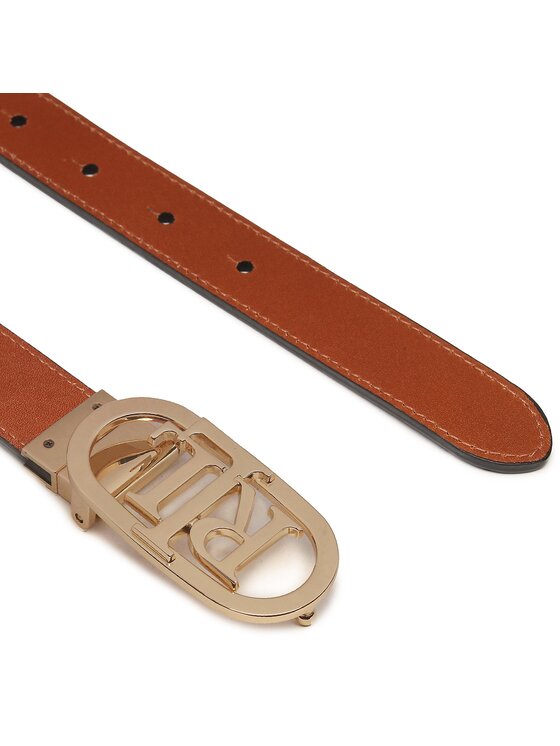 LAUREN RALPH LAUREN Lauren Ralph Lauren Dámsky opasok Oval Rev 25 412883714003 Hnedá