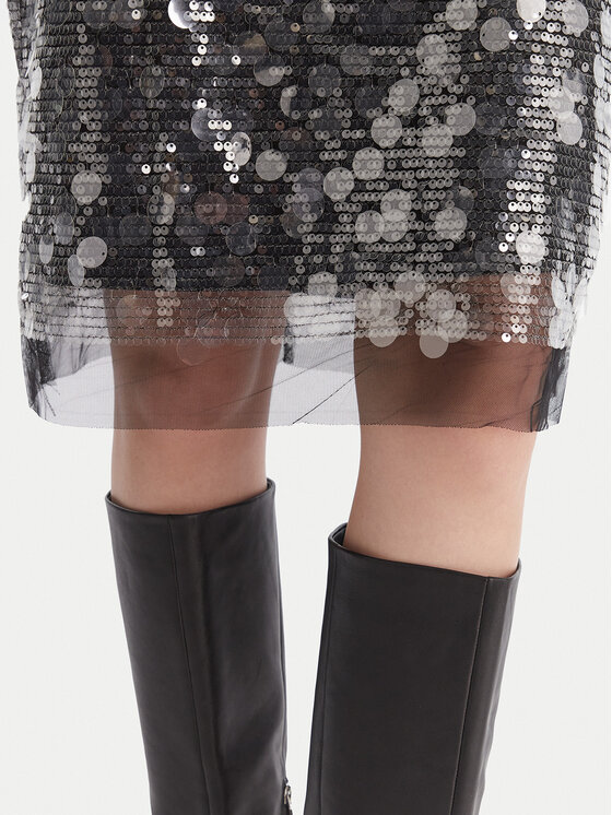 DKNY DKNY Koktel haljina DD54AN04 Srebrna Slim Fit