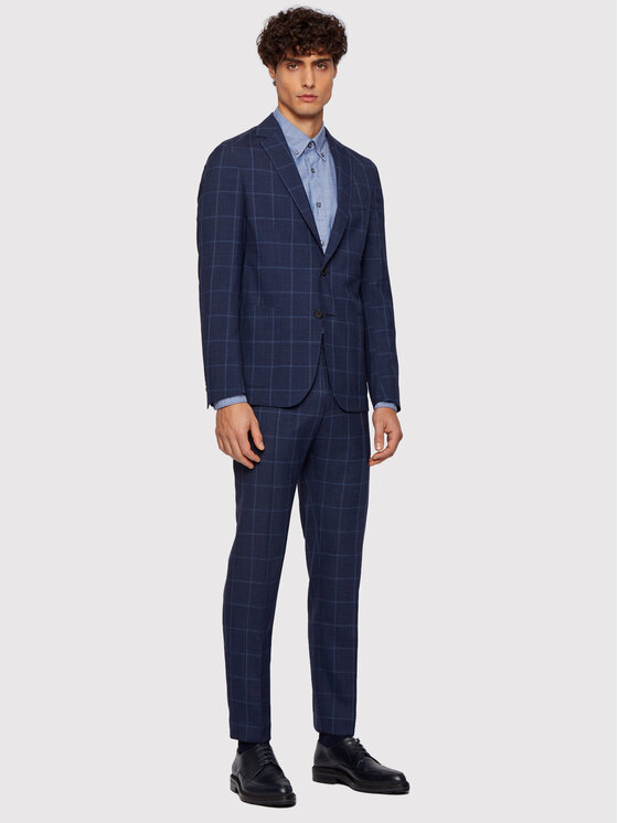 BOSS Boss Риза Rod_53E 50447478 Син Slim Fit