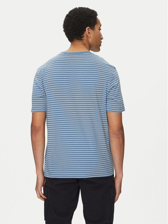 BOSS BOSS Tricou TalesStripe 50499334 Albastru Relaxed Fit