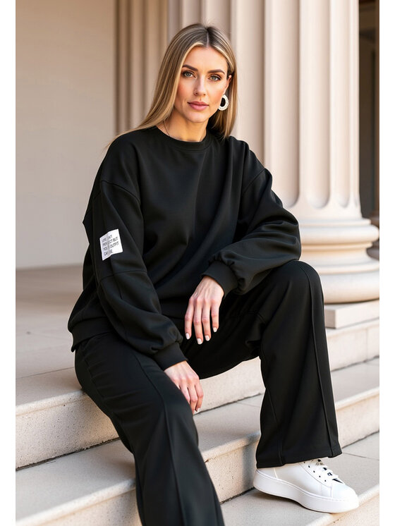 FIGL FIGL Tepláková súprava M1168 Čierna Regular Fit