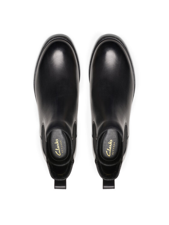 Clarks Clarks Μποτάκια με λάστιχο Havisham Top 26178715 Μαύρο