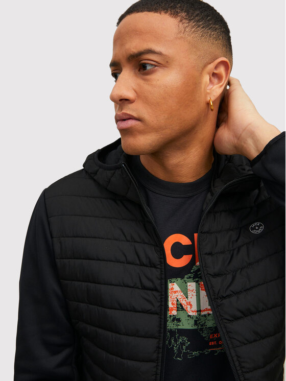 Jack&Jones Jack&Jones Демісезонна куртка Multi Quilted 12182242 Чорний Regular Fit