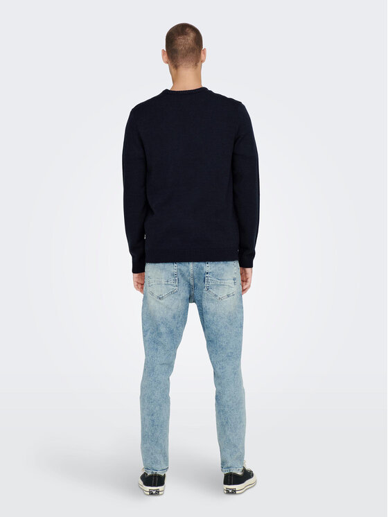 Only & Sons Only & Sons Pulover 22023347 Bleumarin Regular Fit