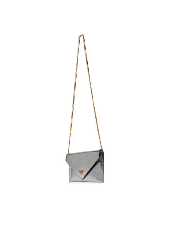 PINKO PINKO Handtasche Flat Purse Mini AI 25-26 PCPL 105347 A2OT Silberfarben