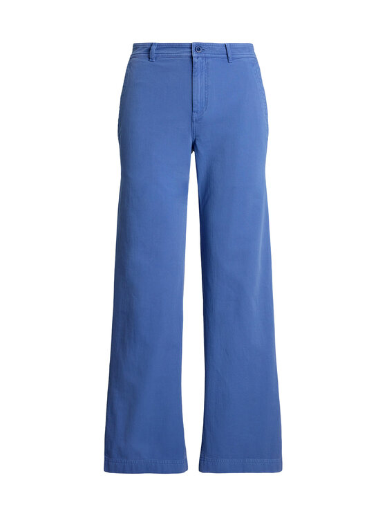LAUREN RALPH LAUREN LAUREN RALPH LAUREN Kalhoty z materiálu 200965654003 Modrá Regular Fit