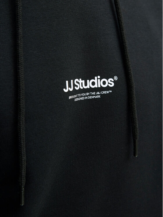 Jack&Jones Jack&Jones Majica dugih rukava Soho 12278789 Crna Relaxed Fit