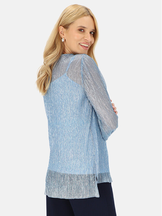 Potis & Verso Potis & Verso Bluzka Trini Niebieski Regular Fit