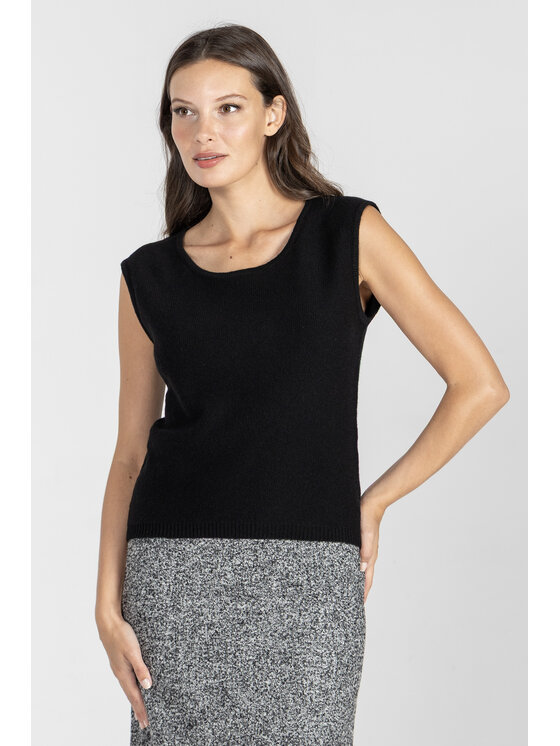 Deni Cler Milano Deni Cler Milano Kardigan T-DC-K051-E5-90-90-1 Czarny Regular Fit